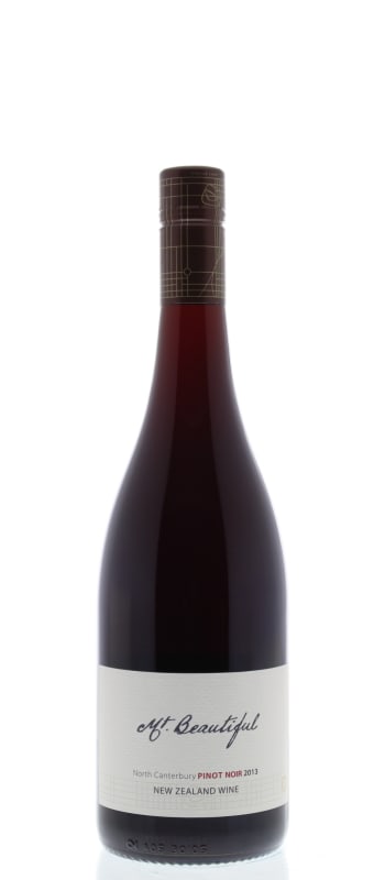 Mt. Beautiful Pinot Noir 2013 Front Bottle Shot