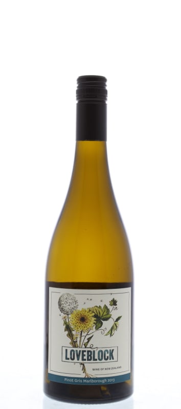 Loveblock Pinot Gris 2013 Front Bottle Shot