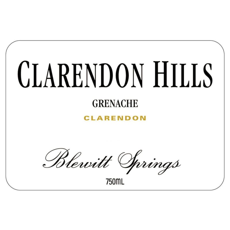 Clarendon Hills Blewitt Springs Grenache 2008 Front Label