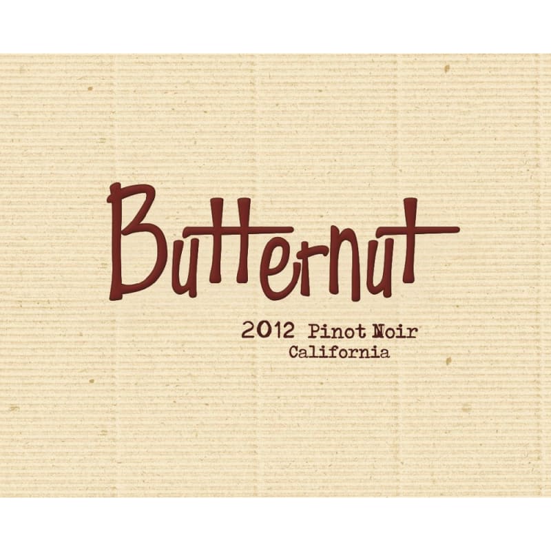 Butternut Pinot Noir 2012 Front Label
