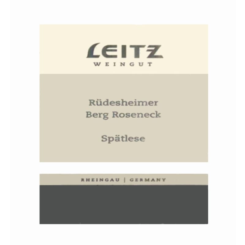 Josef Leitz Rudesheimer Berg Roseneck Riesling Spatlese 2003 Front Label