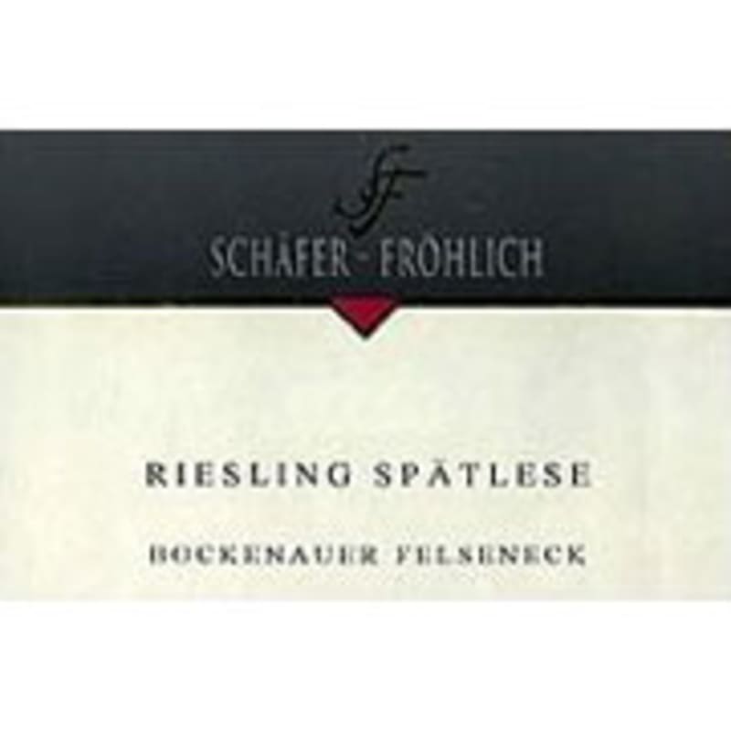 Schafer-Frohlich Bockenauer Felseneck Riesling Spatlese A P #17 2004 Front Label