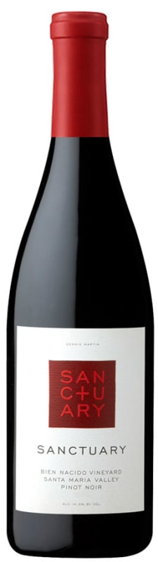 Sanctuary Bien Nacido Vineyard Pinot Noir 2012 Front Bottle Shot