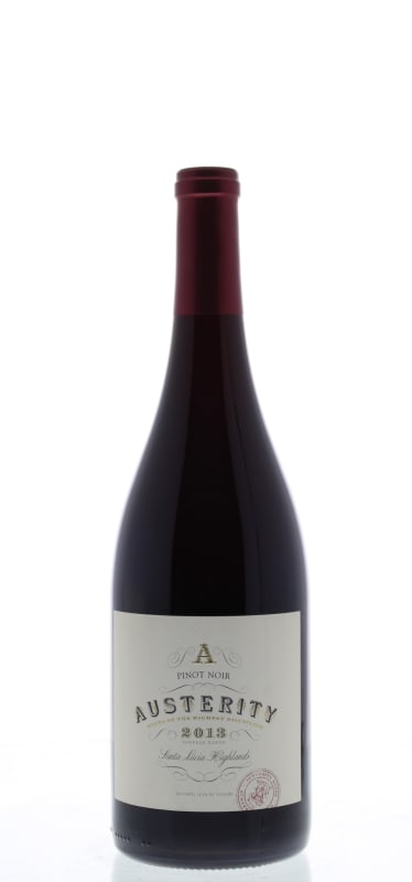 Austerity Pinot Noir 2013 Front Bottle Shot