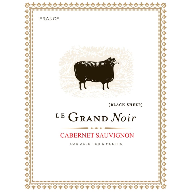 Le Grand Noir Cabernet Sauvignon 2012 Front Label
