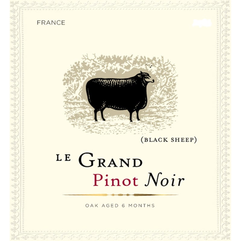 Le Grand Noir Pinot Noir 2012 Front Label