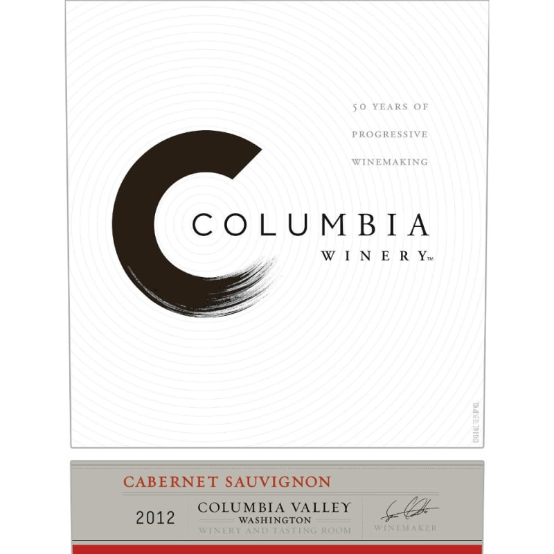 Columbia Winery Cabernet Sauvignon 2012 Front Label