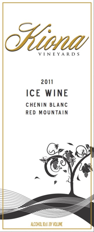 Kiona Chenin Blanc Ice Wine 2011 Front Label