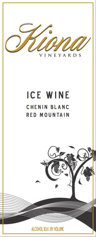 Kiona Chenin Blanc Ice Wine 2014 Front Label