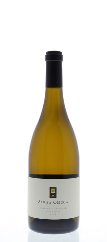 Alpha Omega Unoaked Chardonnay 2012 Front Bottle Shot
