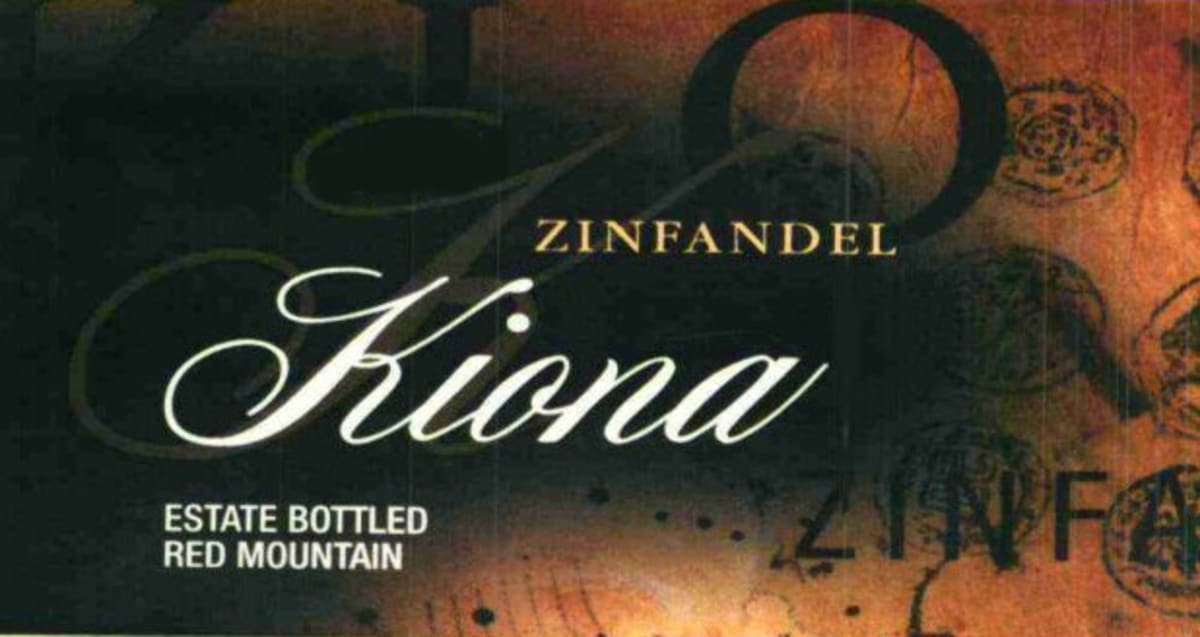 Kiona Zinfandel 2010 Front Label