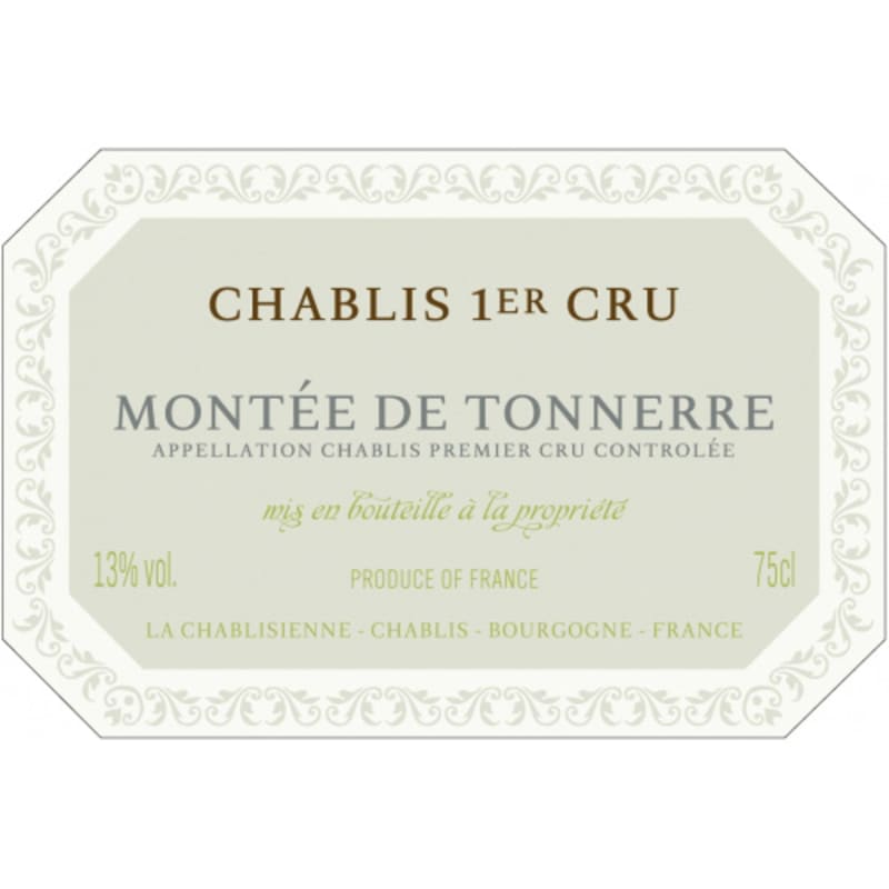 La Chablisienne Chablis Montee de Tonnerre Premier Cru 2012 Front Label