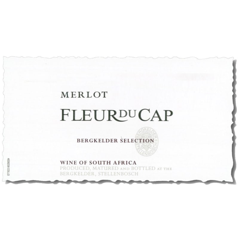 Fleur du Cap Merlot 2012 Front Label