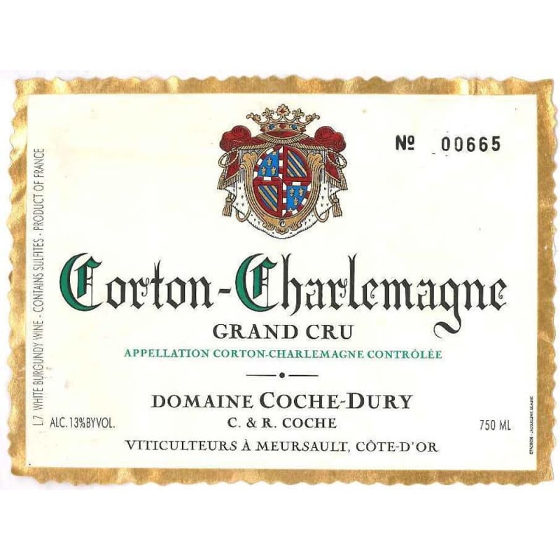 Domaine Coche-Dury Corton-Charlemagne Grand Cru 2011 Front Label
