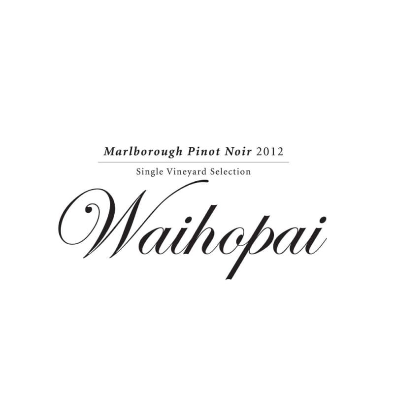 Giesen Waihopai Single Vineyard Pinot Noir 2012 Front Label