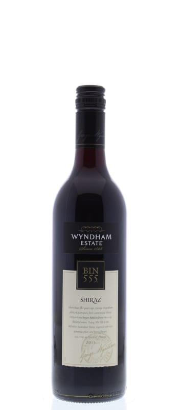 Wyndham Bin 555 Shiraz 2013 Front Bottle Shot