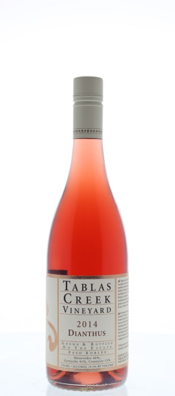 Tablas Creek Dianthus Rose 2014 Front Bottle Shot