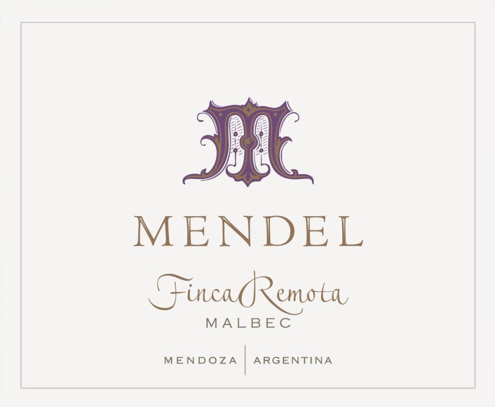 Mendel Finca Remota Malbec 2012 Front Label