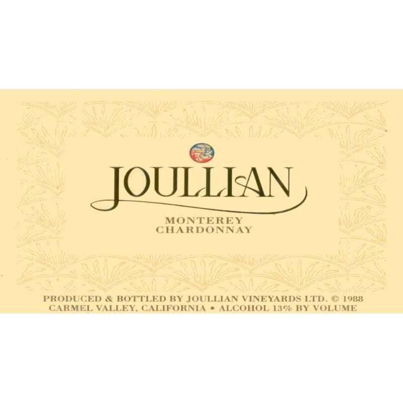Joullian Monterey Chardonnay 2013 Front Label