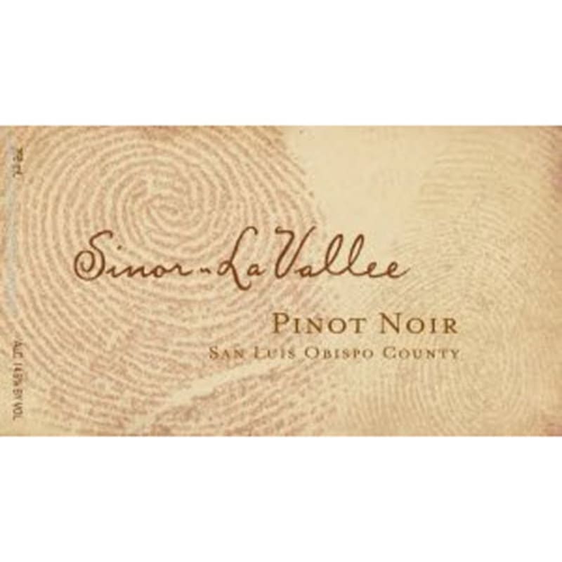 Sinor-LaVallee San Luis Obispo Pinot Noir 2012 Front Label