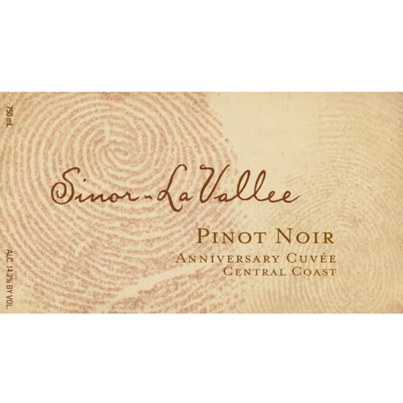 Sinor-LaVallee Anniversary Cuvee Pinot Noir 2012 Front Label