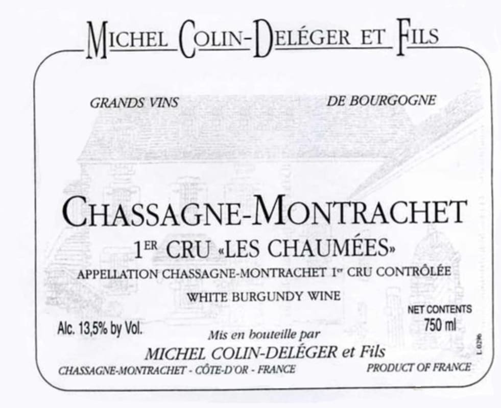 Colin-Deleger Les Chaumees 1998 Front Label