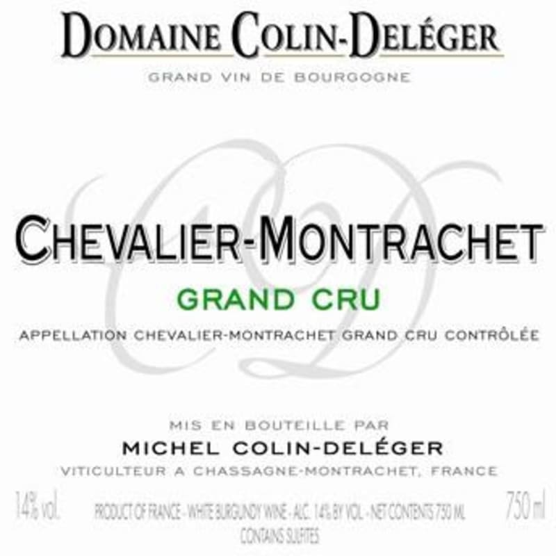 Colin-Deleger Chevalier-Montrachet Grand Cru 2012 Front Label