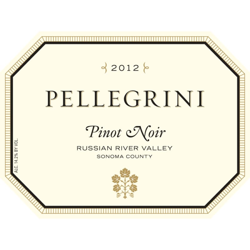 Pellegrini Pinot Noir 2012 Front Label
