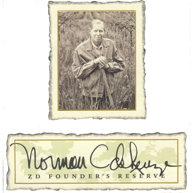 ZD Wines Founder's Reserve Pinot Noir 2012 Front Label