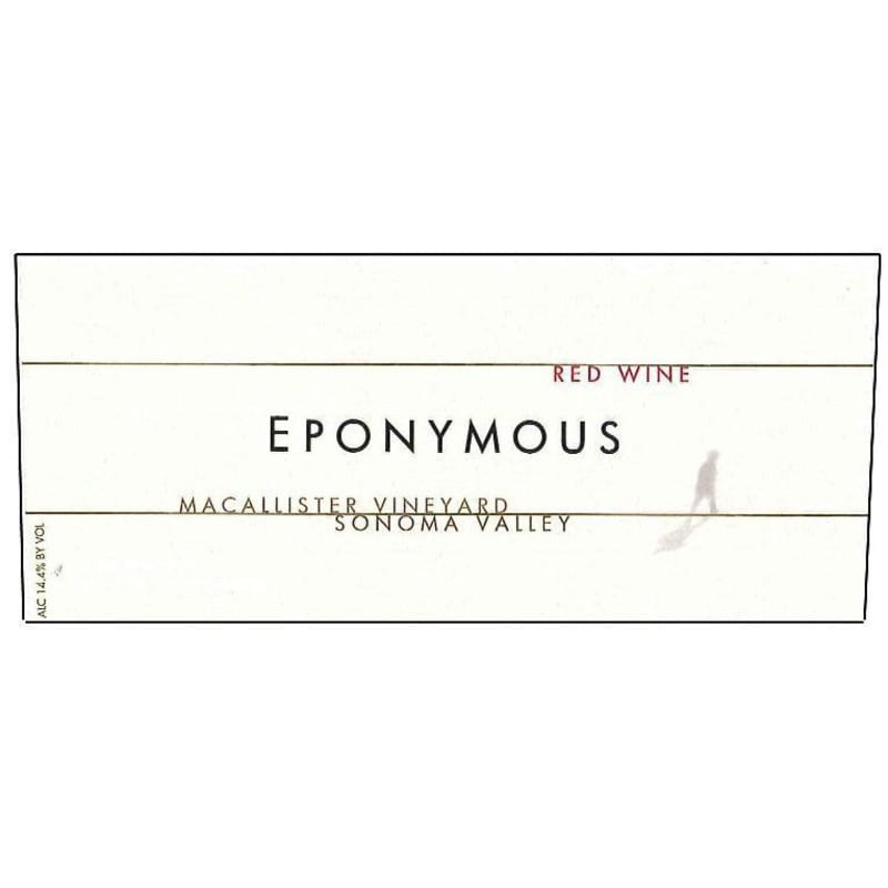 Eponymous MacAllister Vineyard Red 2011 Front Label