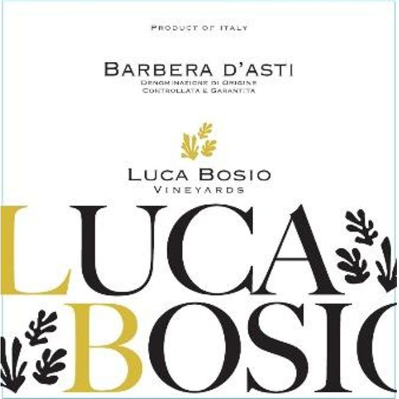 Luca Bosio Barbera d'Asti 2013 Front Label
