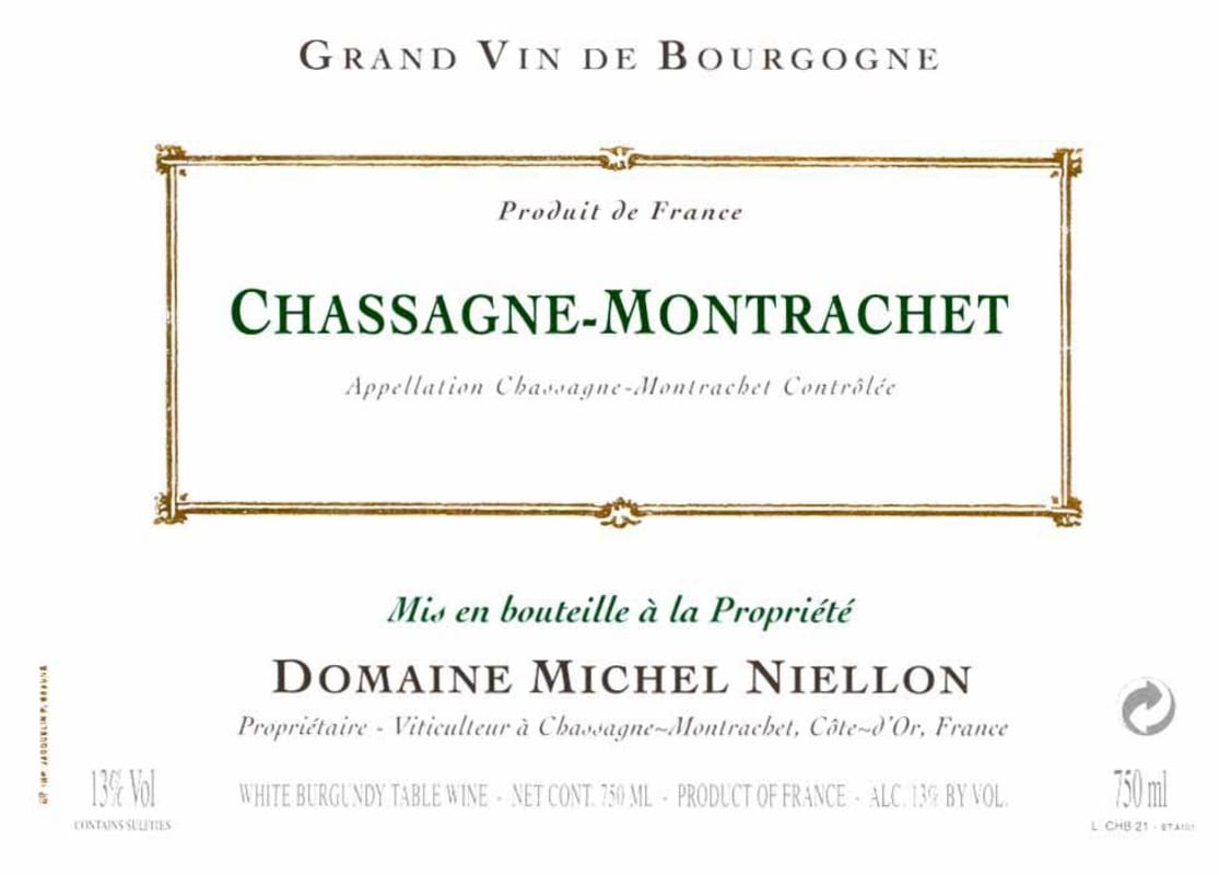 Domaine Michel Niellon Chassagne-Montrachet 2010 Front Label