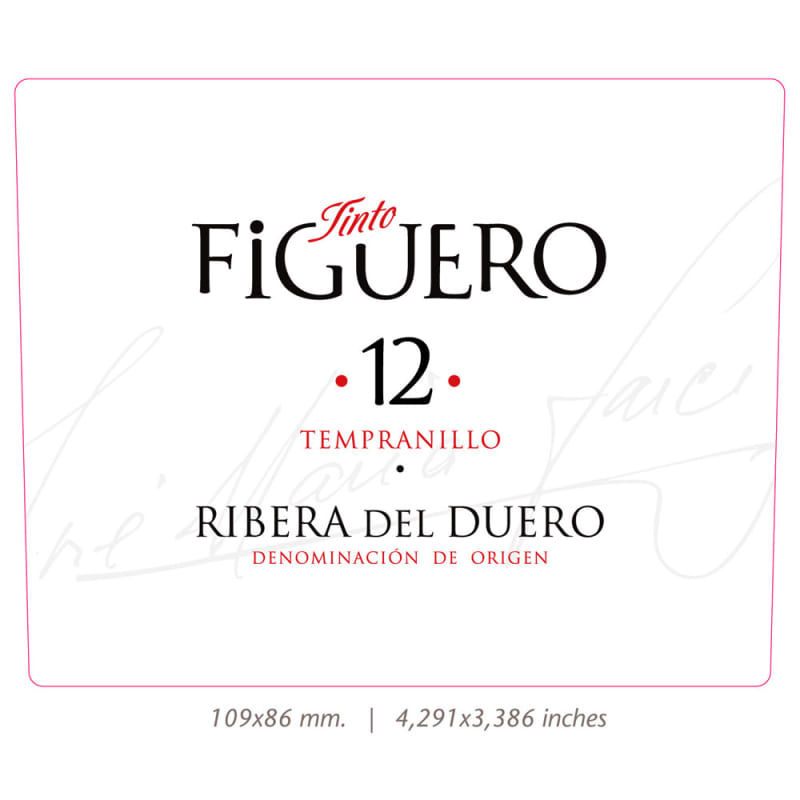 Tinto Figuero 12 Months 2010 Front Label