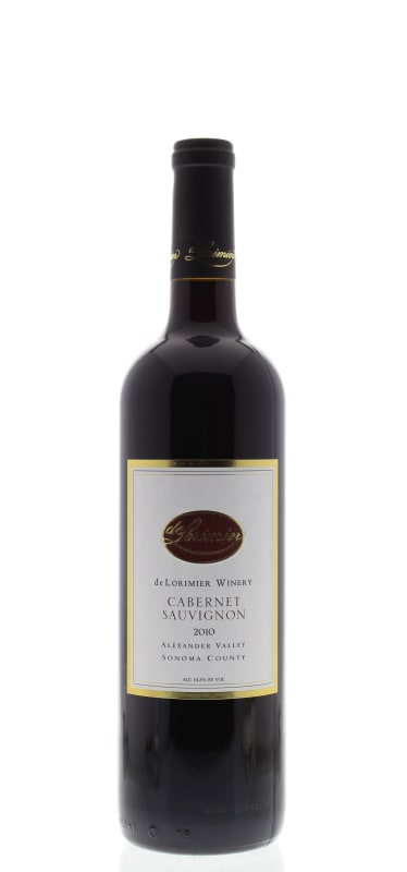 deLorimier Alexander Valley Cabernet Sauvignon 2010 Front Bottle Shot