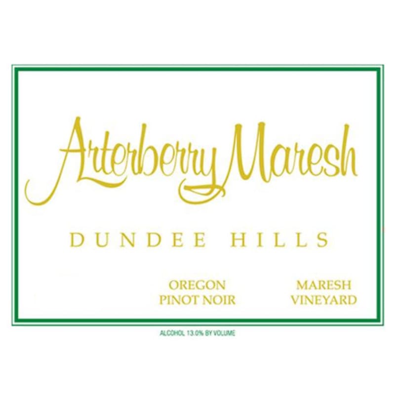 Arterberry Maresh Maresh Vineyard Pinot Noir 2013 Front Label