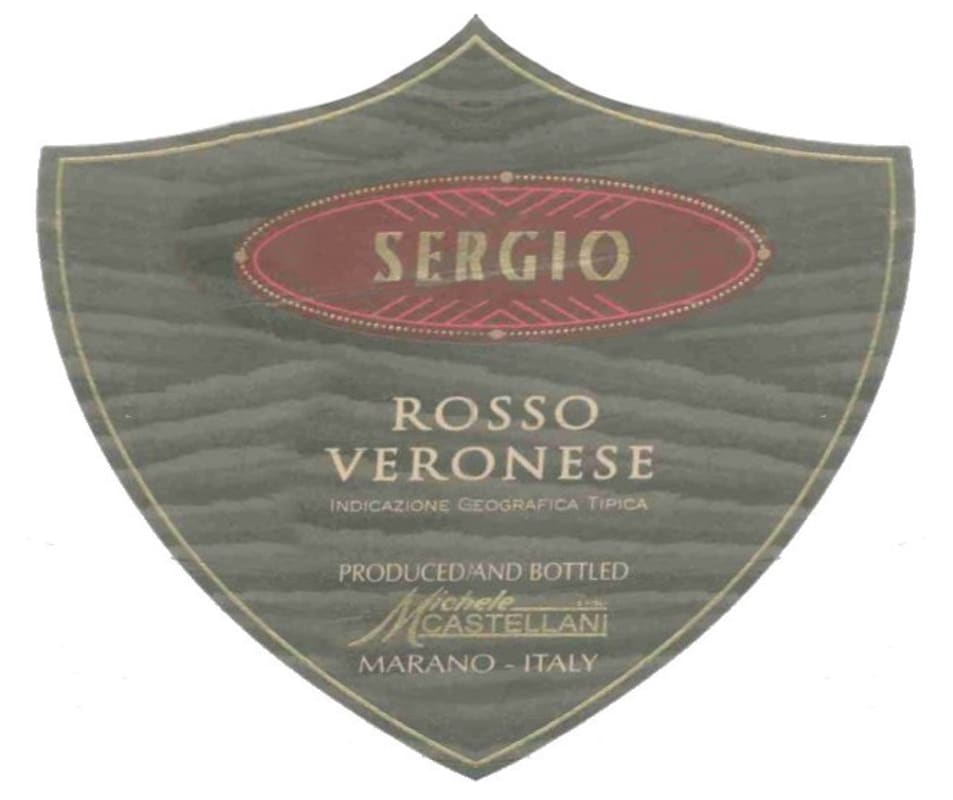 Michele Castellani Sergio Rosso Veronese 2010 Front Label