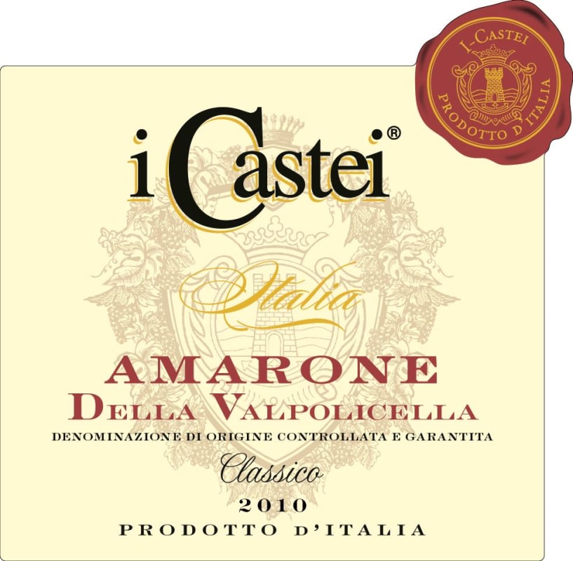 Michele Castellani i Castei Amarone Della Valpolicella Classico 2010 Front Label