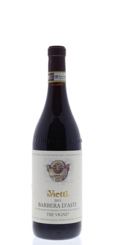 Vietti Barbera d'Asti Tre Vigne 2013 Front Bottle Shot