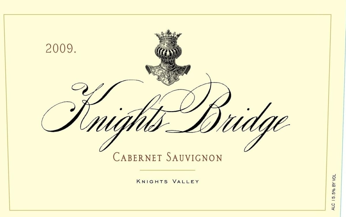 Knights Bridge Knights Valley Cabernet Sauvignon 2009 Front Label