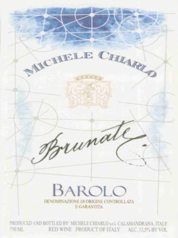 Michele Chiarlo Brunate Barolo 2001 Front Label