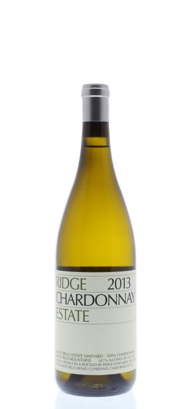 Ridge Estate Chardonnay 2013 Front Bottle Shot