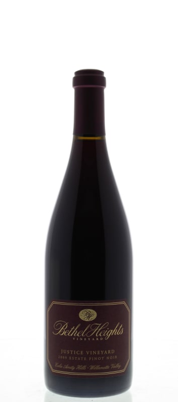 Bethel Heights Justice Vineyard Pinot Noir 2009 Front Bottle Shot