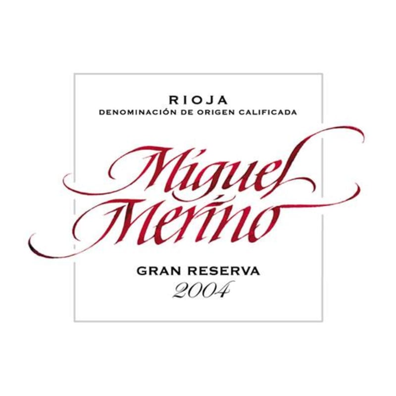 Miguel Merino Gran Reserva 2004 Front Label