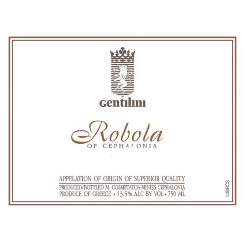 Gentilini Robola 2013 Front Label