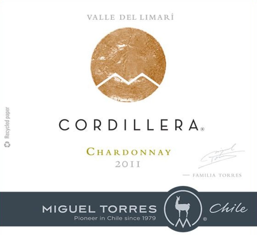 Miguel Torres Cordillera Chardonnay 2011 Front Label