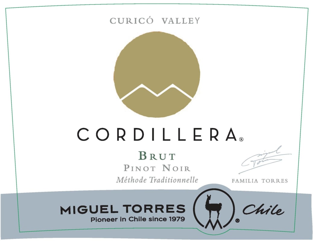 Miguel Torres Cordillera Brut Pinot Noir 2012 Front Label