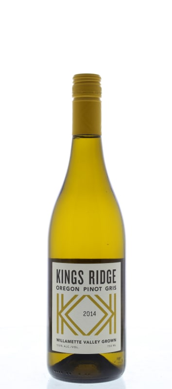 Kings Ridge Pinot Gris 2014 Front Bottle Shot
