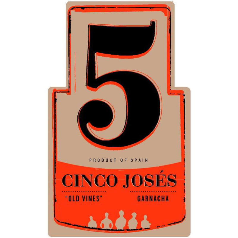 Cinco Joses Garnacha 2013 Front Label
