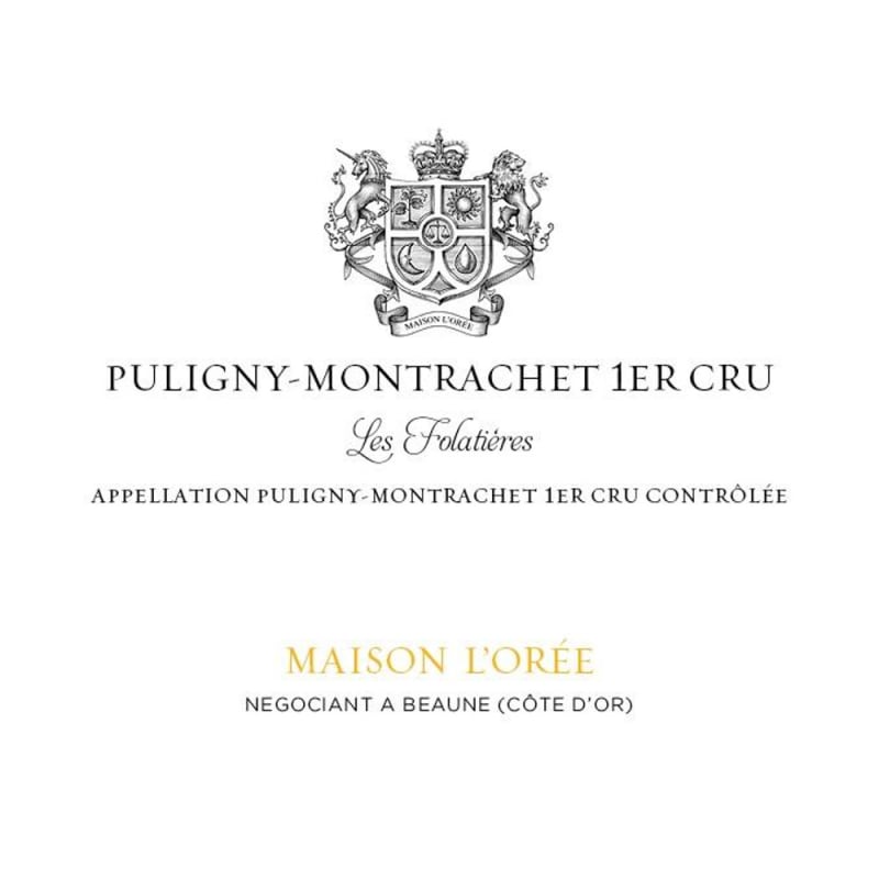 Maison L'Oree Puligny-Montrachet Les Folatieres 2010 Front Label