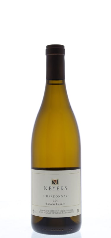 Neyers Sonoma 304 Chardonnay 2014 Front Bottle Shot